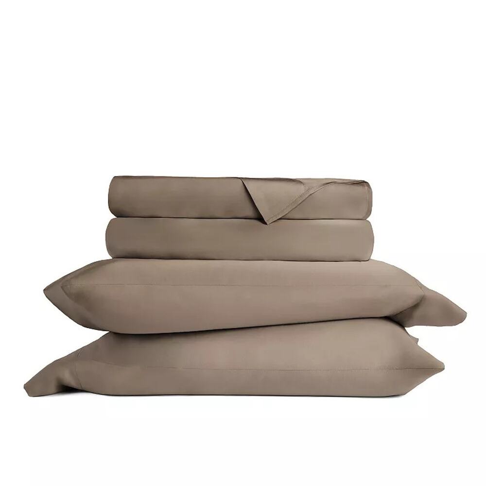 Noble Linens Taupe Rayon from Bamboo Luxury 4PC Bed Sheet Set California King